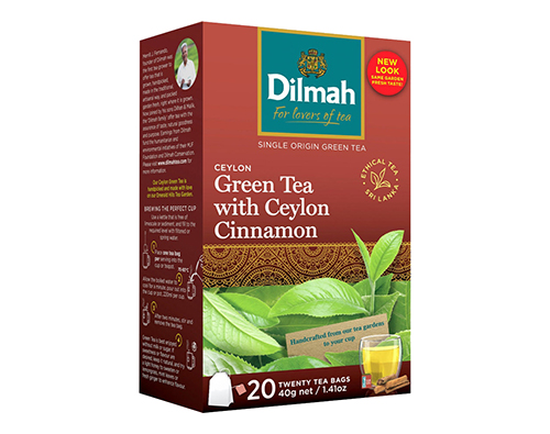 Dilmah Green Tea With Cinnamon 40 Gm
